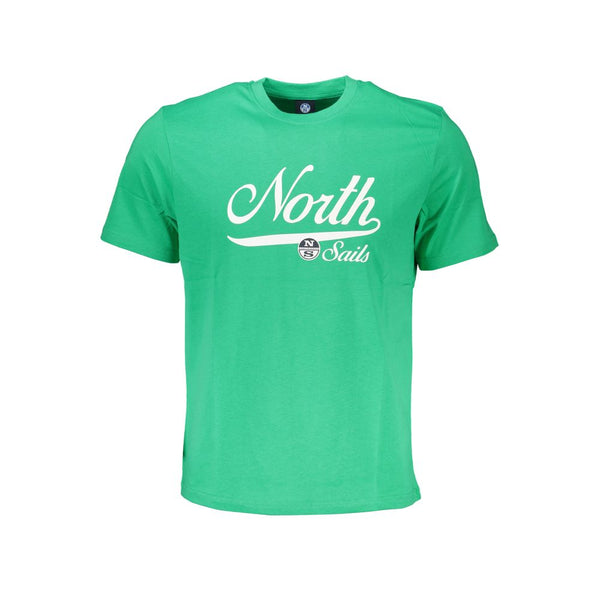 Camiseta de algodón verde