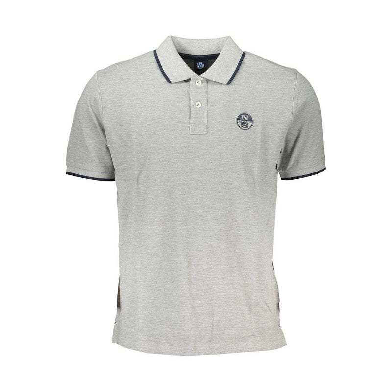 Polo en coton gris