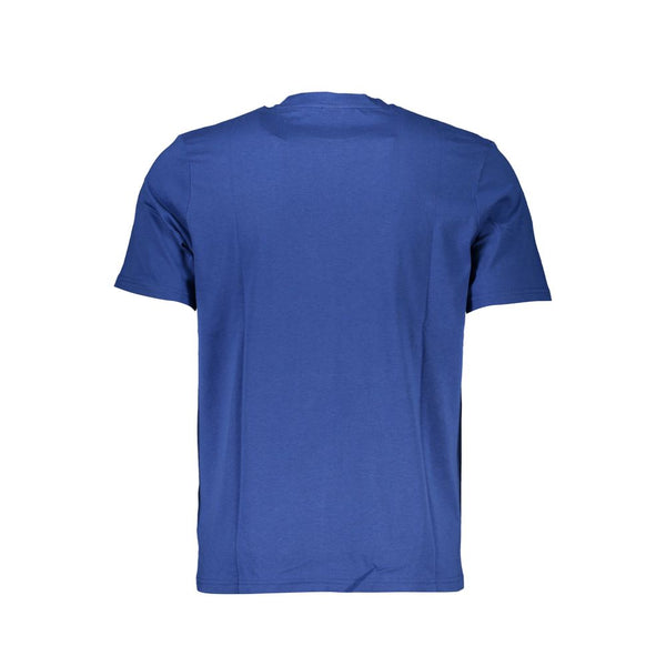 Blaues Baumwollt-Shirt