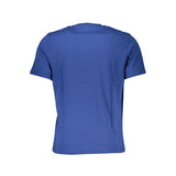 Blaues Baumwollt-Shirt