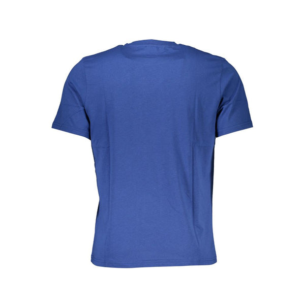 Camiseta de algodón azul