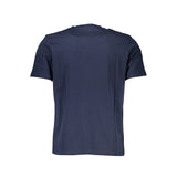 Camiseta de algodón azul