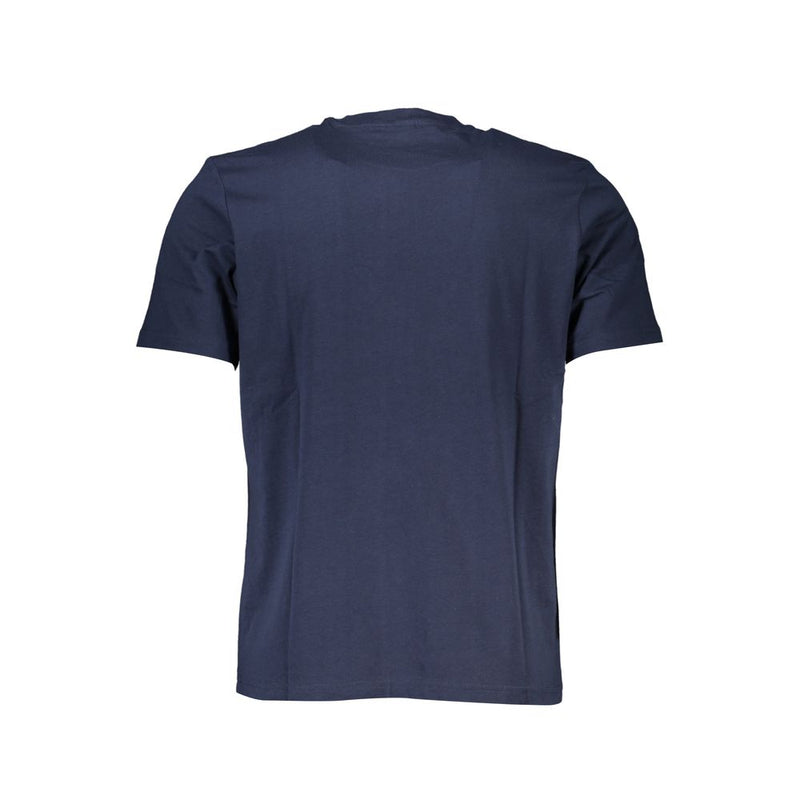 Blaues Baumwollt-Shirt