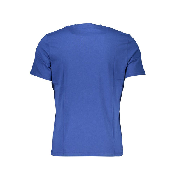 Camiseta de algodón azul