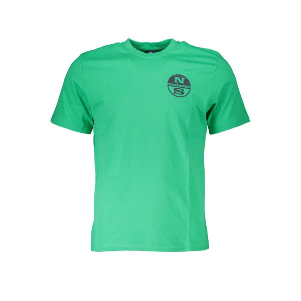 Camiseta de algodón verde