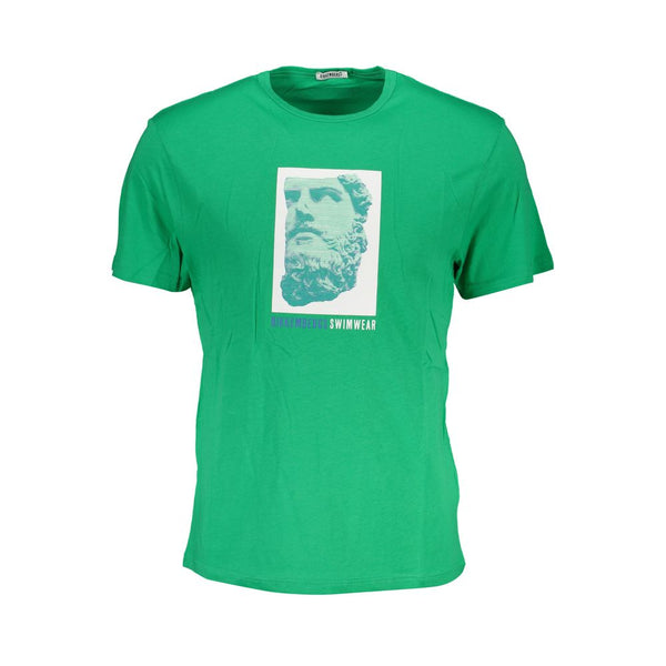 Camiseta de algodón verde