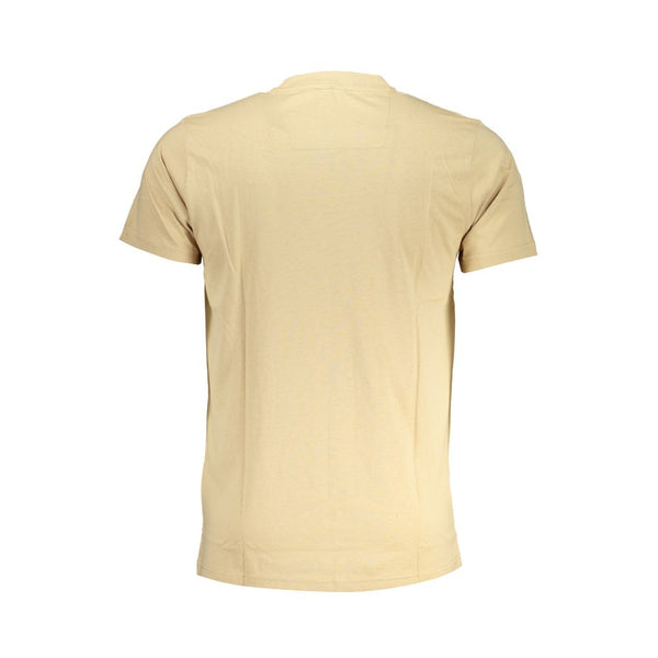 Beige Baumwoll-T-Shirt