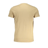 Camiseta de algodón beige