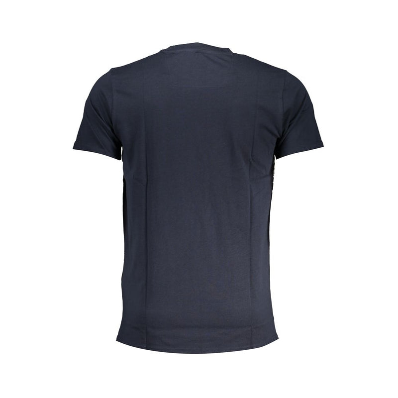 Blaues Baumwollt-Shirt