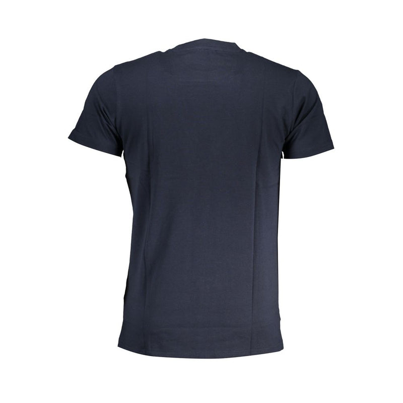 Blaues Baumwollt-Shirt