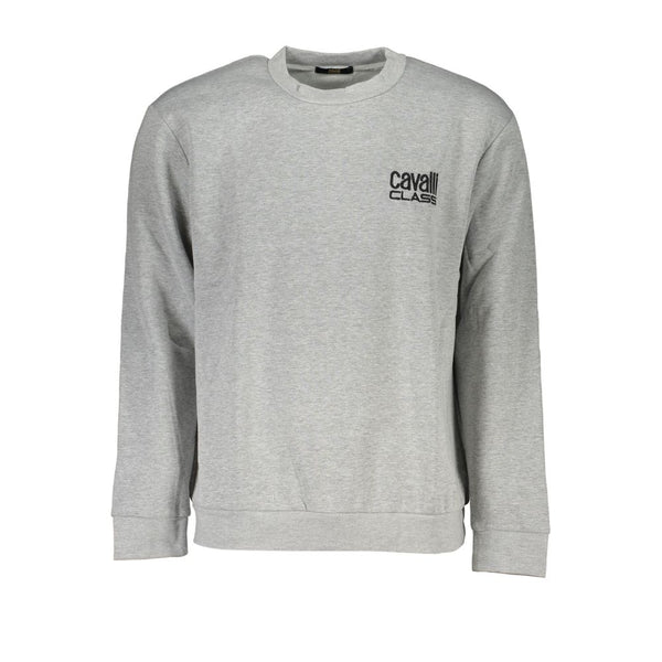 Sweat brodé gris chic