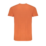 Orangefarbenes Baumwoll-T-Shirt