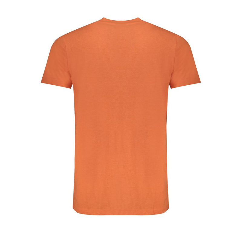 Orangefarbenes Baumwoll-T-Shirt