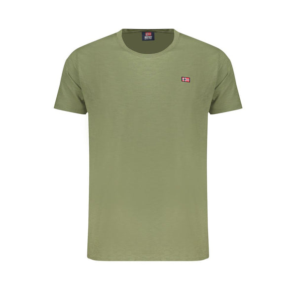 Camiseta de algodón verde