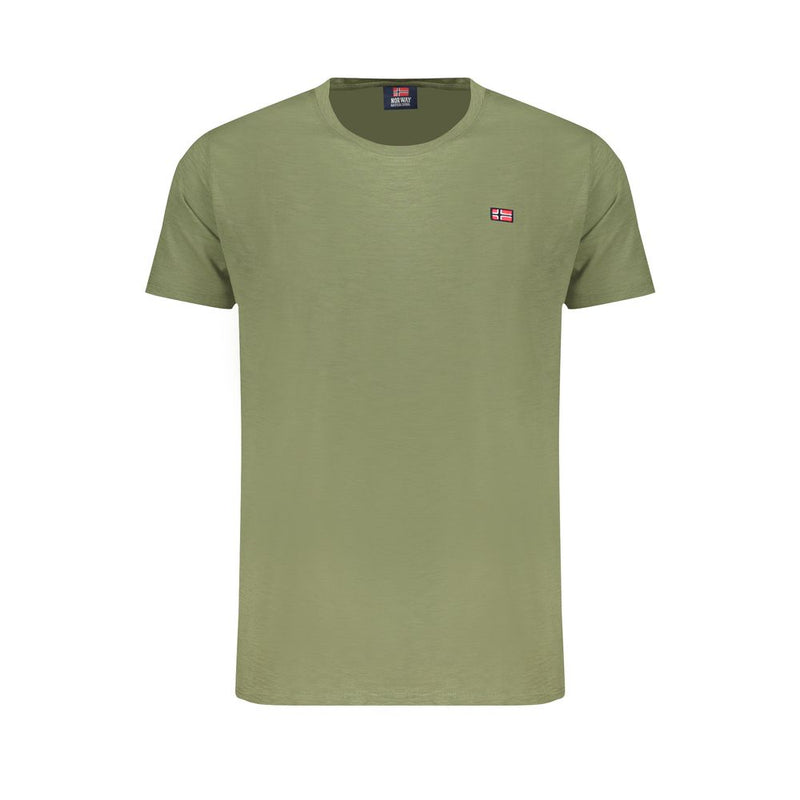 Camiseta de algodón verde