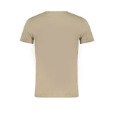 Camiseta de algodón beige