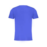 Camiseta de algodón azul