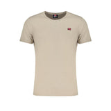 Camiseta de algodón beige