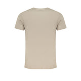 Camiseta de algodón beige