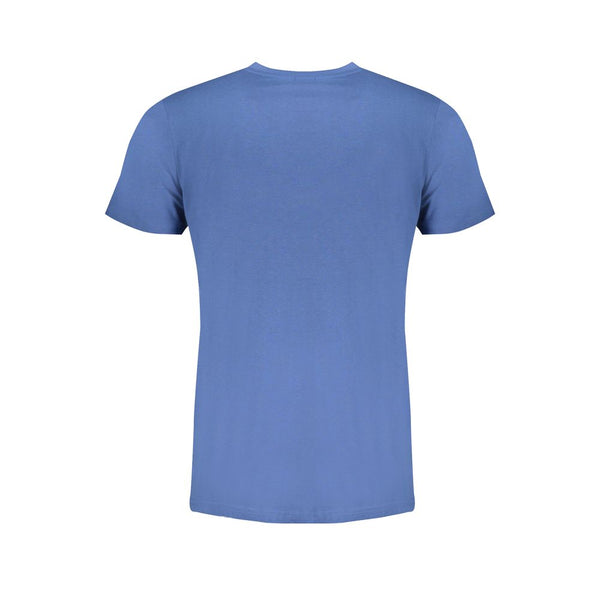 Camiseta de algodón azul