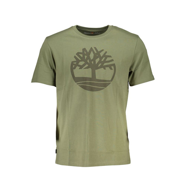 Camiseta de algodón verde