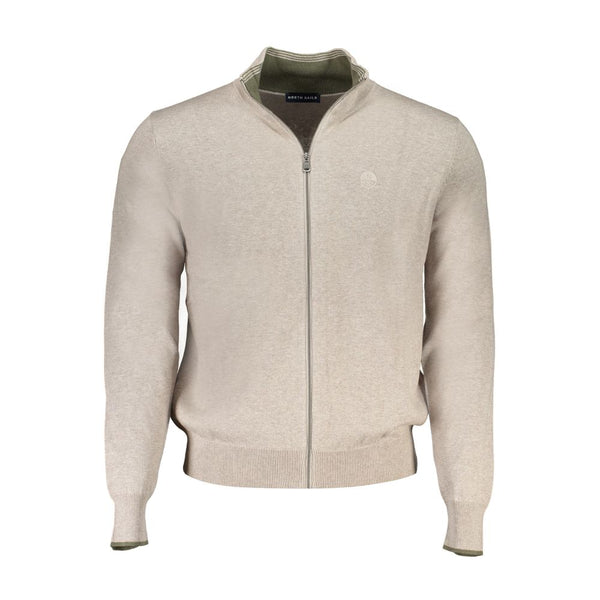 Beige Baumwollpullover