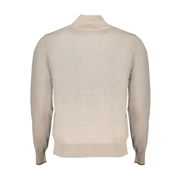 Beige Baumwollpullover