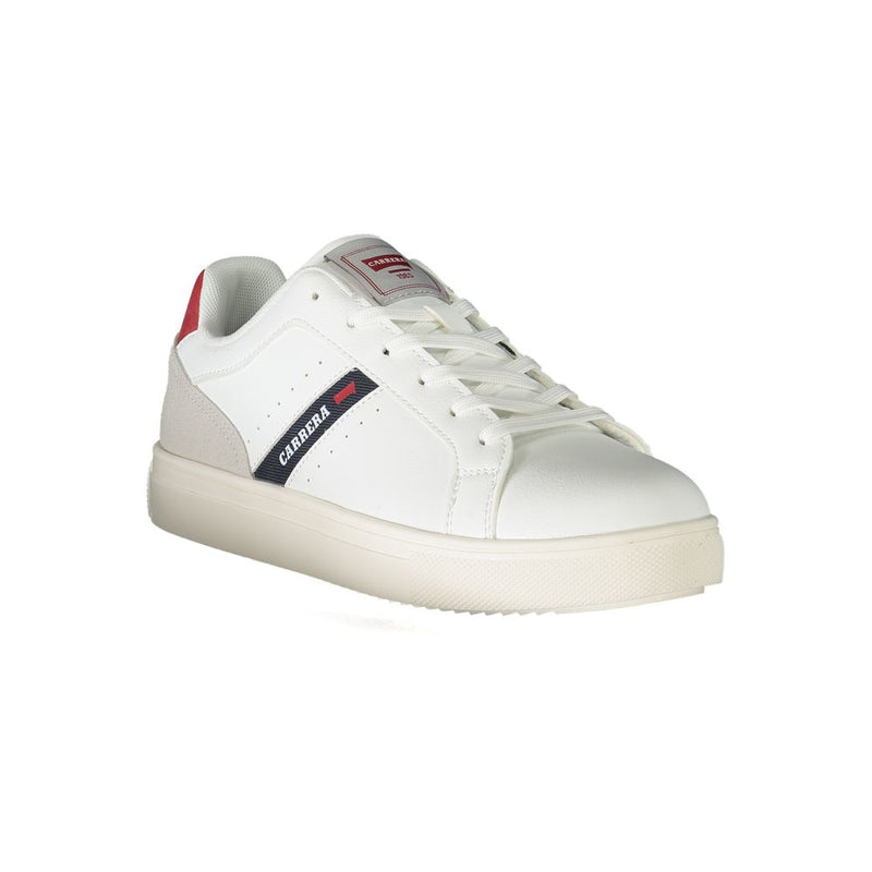 White Polyester Sneaker