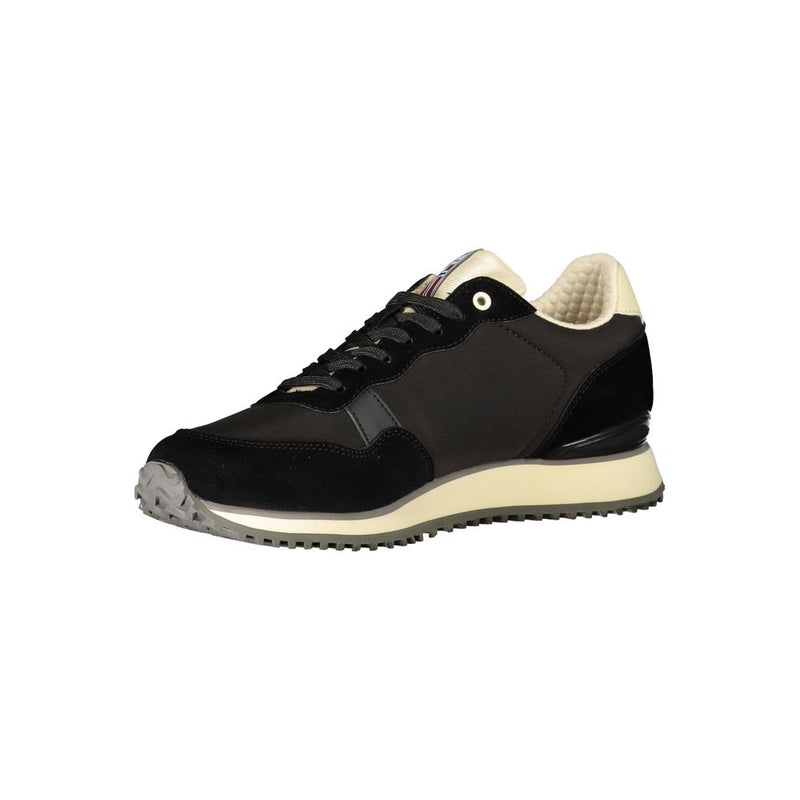 Schwarzer Polyester -Sneaker