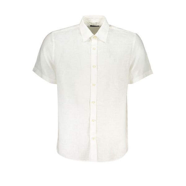 Camisa de lino blanco