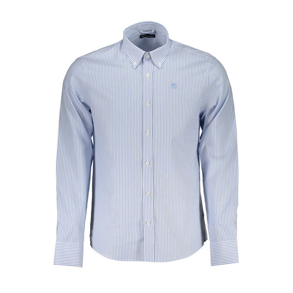 Chemise en coton bleu clair