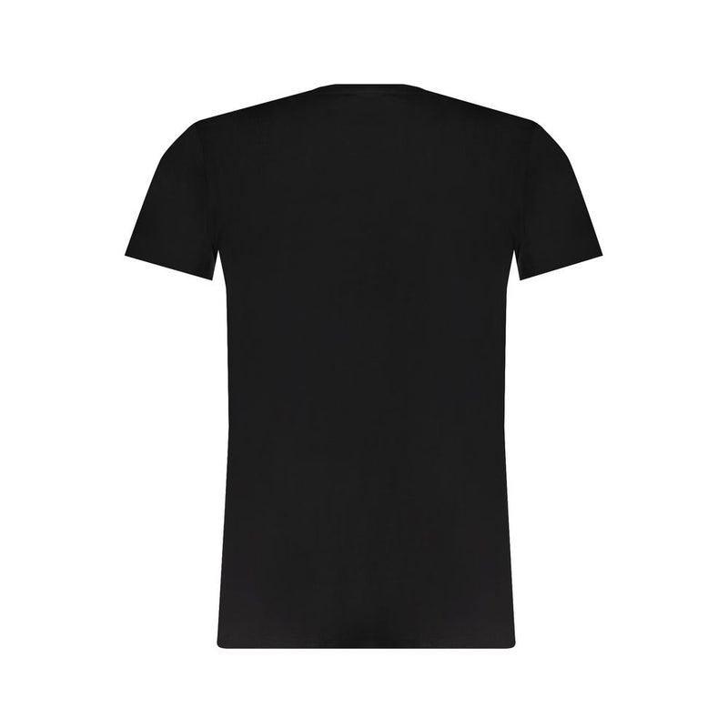 Camiseta de algodón negro