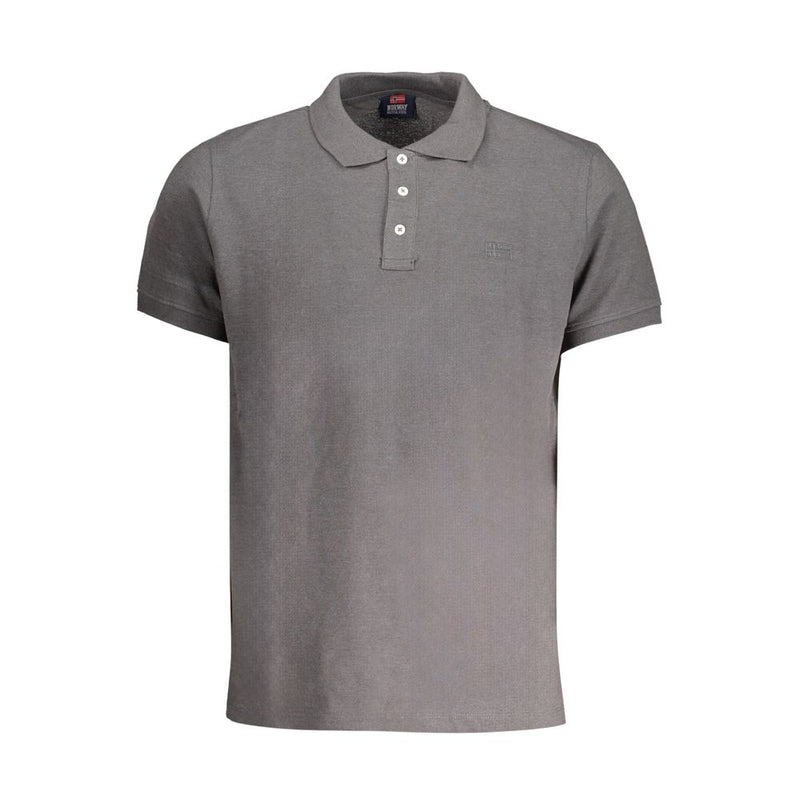 Polo de algodón gris