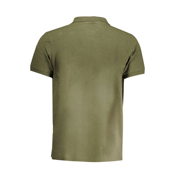 Shirt di polo in cotone verde