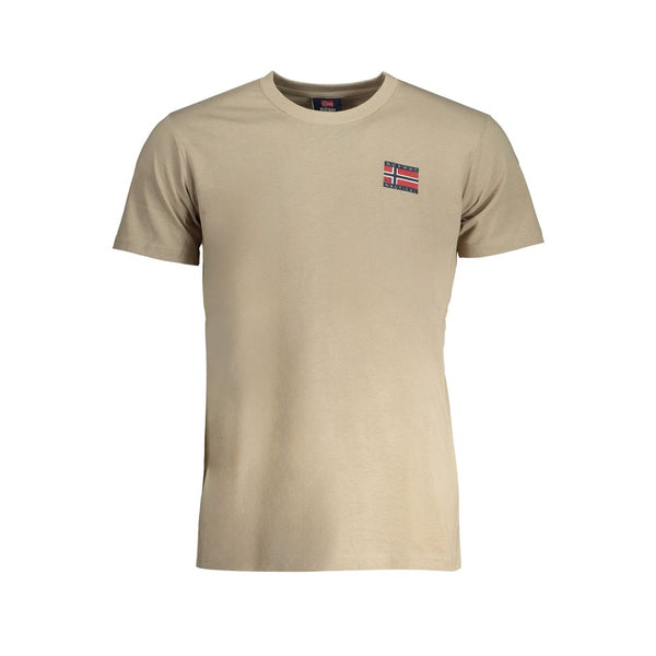 Camiseta de algodón beige