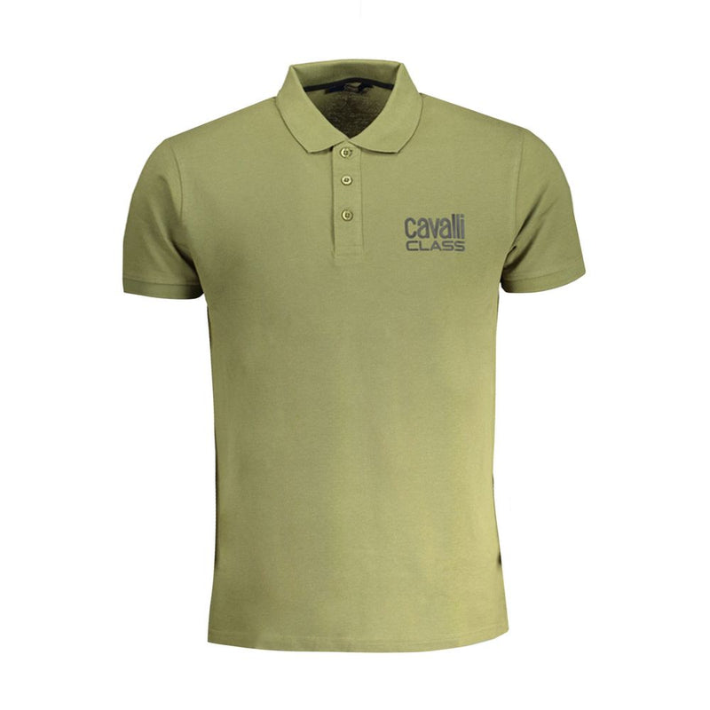 Shirt di polo in cotone verde