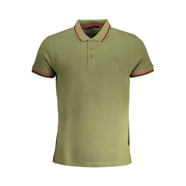 Shirt di polo in cotone verde