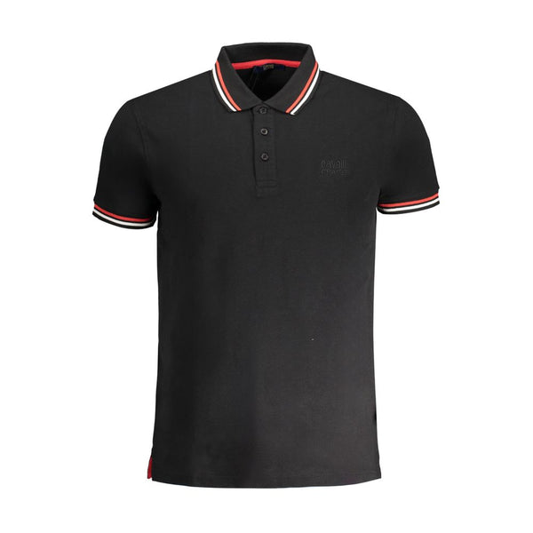 Polo en coton noir