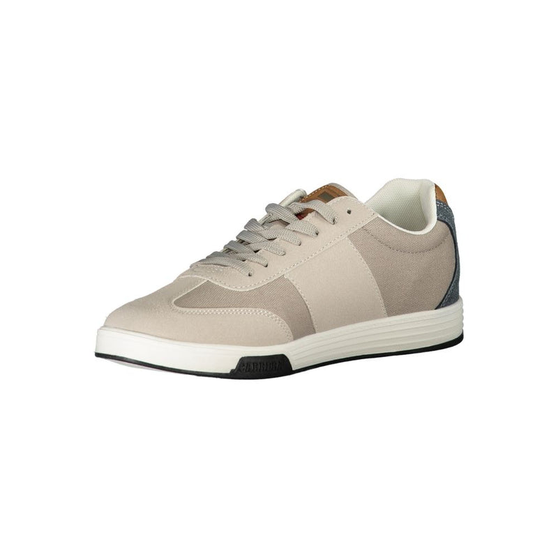 Grauer Polyester -Sneaker