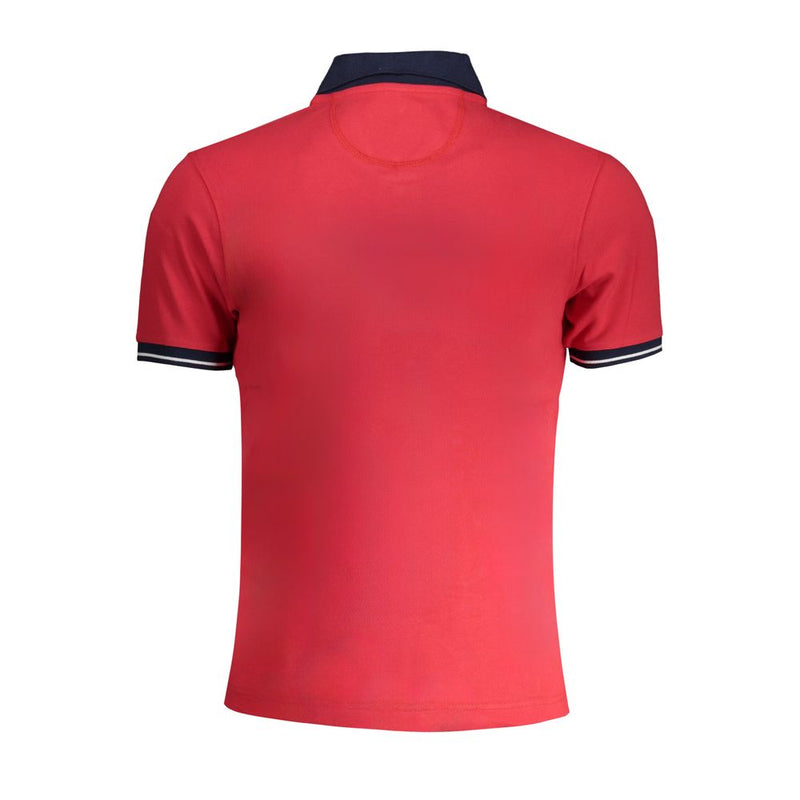 Polo de algodón rojo