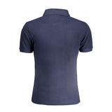 Blue Cotton Polo Shirt