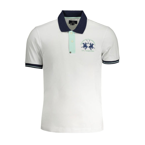 Polo de algodón blanco