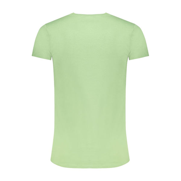 Camiseta de algodón verde