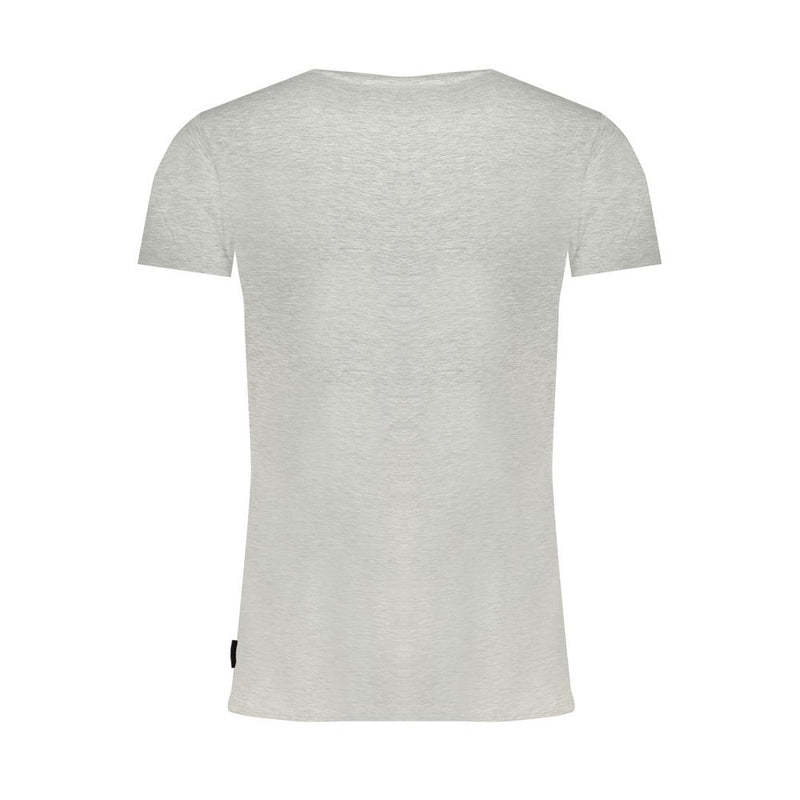 Camiseta de algodón gris