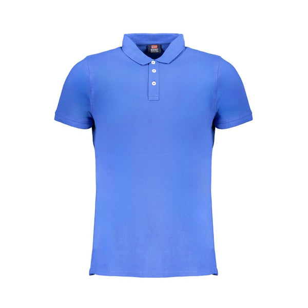 Blue Cotton Polo Shirt