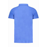 Blue Cotton Polo Shirt