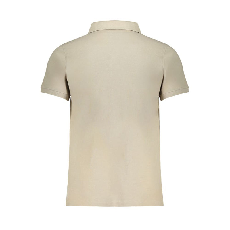 Beige Cotton Polo Shirt