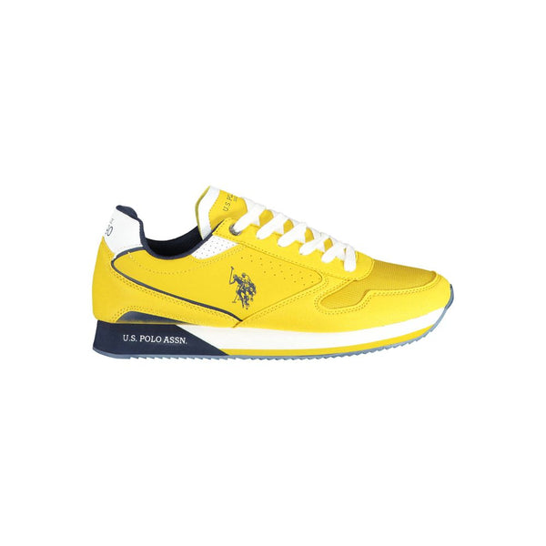 Zapatilla de deporte deportivo con atenuamiento amarillo atrevido