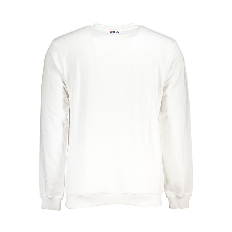 Sweat-shirt en toison classique de l'équipage en blanc