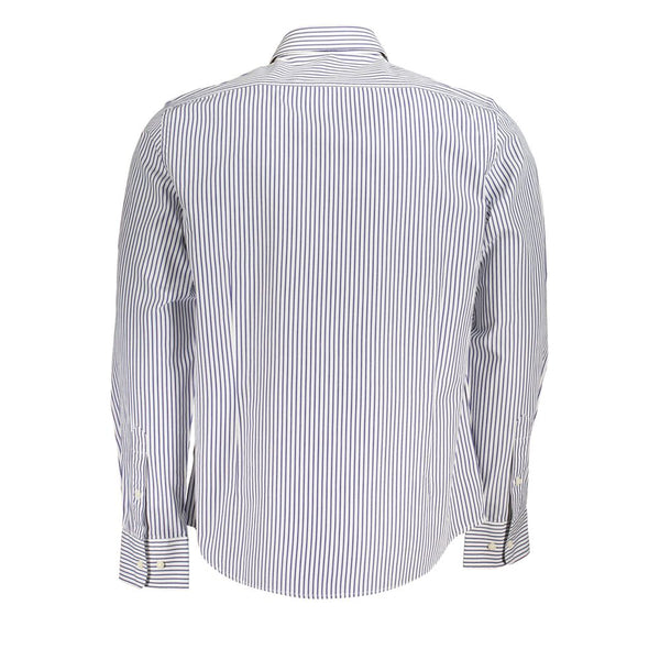 Elegante camicia a strisce a maniche lunghe per uomini